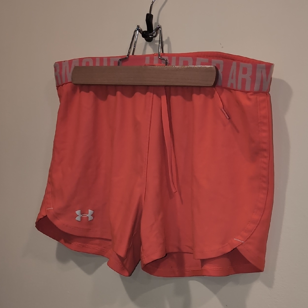 Under Armour Women's Bright Orange Athletic Shorts